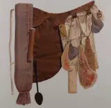 Tim Storrier, Saddle, 1982, mixed media and watercolour on paper laid on board