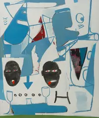 Gareth Laurence Sansom, Latex and Cocktails, 2000, oil on canvas