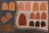 Queenie McKenzie, Winnama Springs, 1995, natural earth pigments on canvas