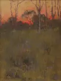 Jane R. Price, Horizon, oil on canvasboard