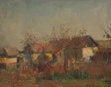 François Gall, Autumn Landscape, 1943, oil on canvas