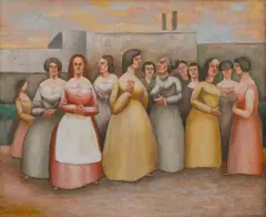 Horace Brodzky, The Parting, 1963, oil on canvas