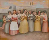 Horace Brodzky, The Parting, 1963, oil on canvas