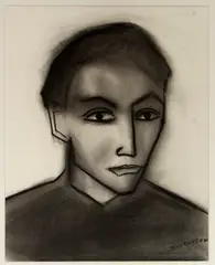 The Bookmaker by Robert Dickerson, charcoal on paper, sold Mar 2018