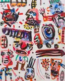 David Larwill, Clowns, 2006, oil on linen