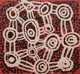 Pegleg Tjampitjinpa, Tingari, acrylic on linen