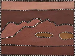 Beerbee Mungnari, 14 Mile, 2003, natural earth pigments on canvas