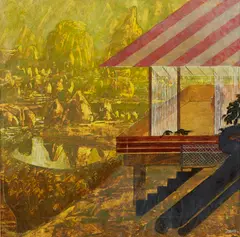 Lawrence Daws, (on view only in Sydney, items to be collected from Sydney at purchasers expense), oil on paper