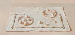 Scott Fraser, (on view only in Sydney, items to be collected from Sydney at purchasers expense), Eggs with Paper Plates 1994