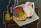 Bill Coleman, Still Life with Fruit, oil on board