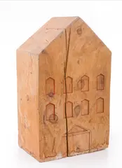 Bruce Armstrong, Untitled (House), carved cedar
