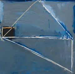 John Firth-Smith, Blue Senary No. 1, 1979, oil on linen