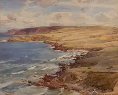 Hans Heysen, From Encounter Bay, Victor Harbor, 1926, watercolour on paper