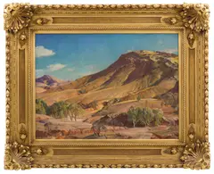 Hans Heysen, Summer Lights, Flinders Ranges, 1933, oil on canvas