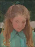 E. Phillips Fox, Young Girl, oil on board