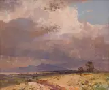 Rubery Bennett, Storm Clouds, Silverdale, NSW, oil on canvas