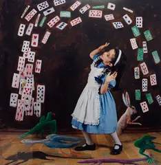 Polixeni Papapetrou, The Flying Cards (#2), 2003, type-c print, ed. 3/6