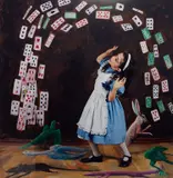 Polixeni Papapetrou, The Flying Cards (#2), 2003, type-c print, ed. 3/6