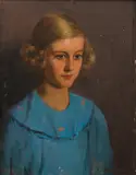 Aileen Dent, Portrait of a Young Woman, oil on canvas
