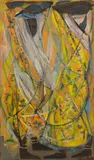 Guelda Pyke, Pakistani Figures c.1960's, oil on board