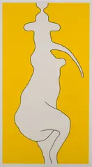 On Becoming (Yellow no. 3) by Brent Harris, screenprint 12/20, sold Dec 2017