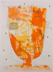 Hot Head by David Larwill, 2005, etching 13/50, sold Dec 2017