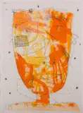 David Larwill, Hot Head, 2005, etching 13/50
