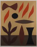 John Coburn, Russet Flame and Gold, screenprint 37/60