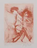 Garry Shead, Dancers, etching 2nd state 7/50
