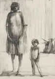 Russell Drysdale, Untitled, lithograph 49/75
