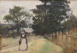 Alexander Colquhoun, Merry Stroll, oil on board