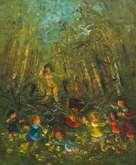 David Boyd, The Dancing Princess, 1973, oil on canvas