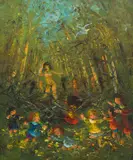 David Boyd, The Dancing Princess, 1973, oil on canvas