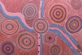 Seven Sisters by Roma Nyutjangka Butler, 2007, acrylic on canvas, sold Sep 2017
