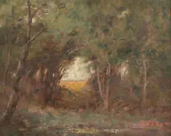 Frederick McCubbin, Ti-Tree Study, c.1904, oil on canvas