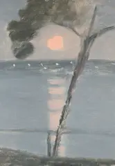 Clarice Beckett, Evening Scene, oil on board