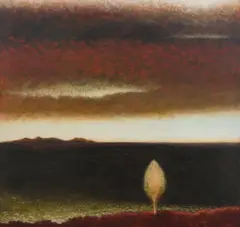 Ian Parry, Solo Tree, Strzelecki's Flinders Island, 2007, oil on linen