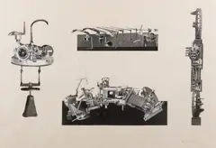 Untitled by Robert Klippel, 1979, collage on paper, sold Sep 2017