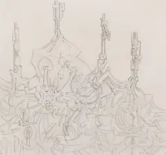 Robert Klippel, Untitled, 1978, pencil on paper