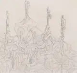 Robert Klippel, Untitled, 1978, pencil on paper