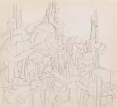 Untitled by Robert Klippel, 1978, pencil on paper, sold Sep 2017