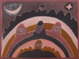 Hector Sundaloo Jandany, Untitled (Turkey Creek), 1995, natural earth pigments on canvas