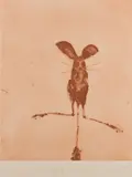 John Olsen, Hopping Mouse I, 1978, etching A/P