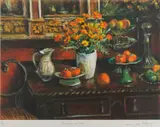 Margaret Olley, Marigolds and Fruits