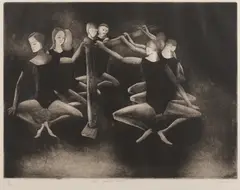 The Ballet Class by Robert Dickerson, etching 6/30, sold May 2017