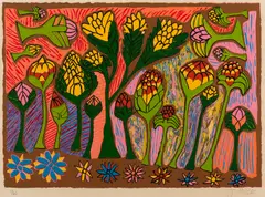 Jimmy Pike, Partiri (Desert Flowers), screenprint 13/65