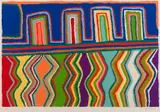 Jimmy Pike, Kurtukurtu Ngangkaru Warai (Thunderstorm), 1987, screenprint 12/85