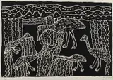 Jimmy Pike, Wuntarra Karaji II (Emu Chick), screenprint 17/95