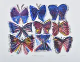 Butterfly Diary by Charles Blackman, 1988, colour screenprint, sold Feb 2017