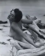 Gordon De Lisle, Nude at Beach, vintage bromide photograph